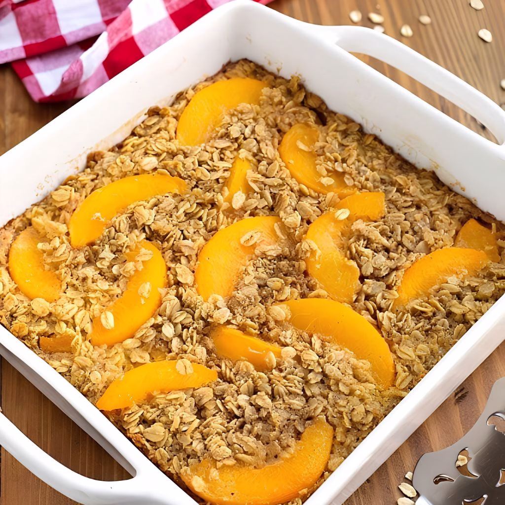 Peach Baked Oatmeal Recipe