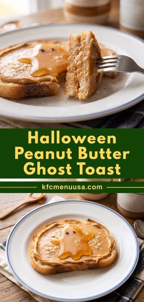 Peanut Butter Ghost Toast Recipe