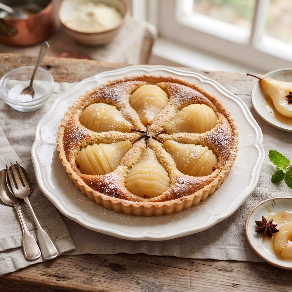 Pear Frangipane Tart Recipe