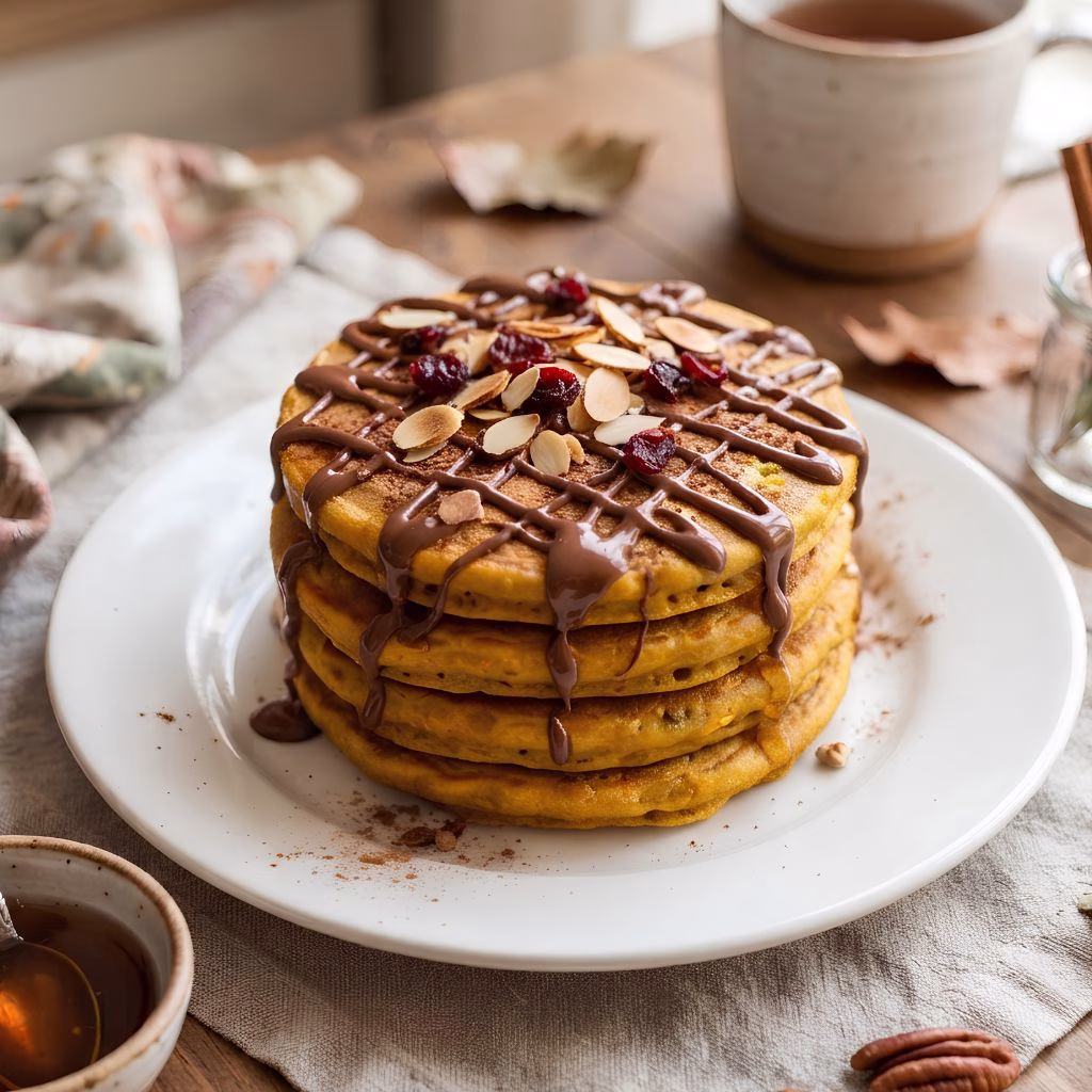 Pumpkin Banana Pancakes Recipe