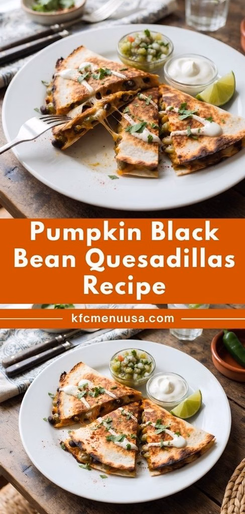 Pumpkin Black Bean Quesadillas Recipe