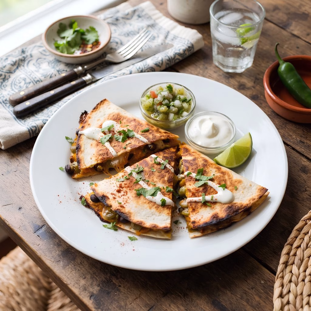 Pumpkin Black Bean Quesadillas Recipe