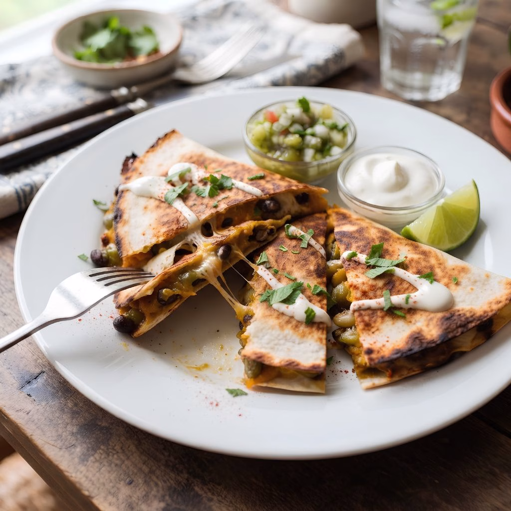 Pumpkin Black Bean Quesadillas Recipe