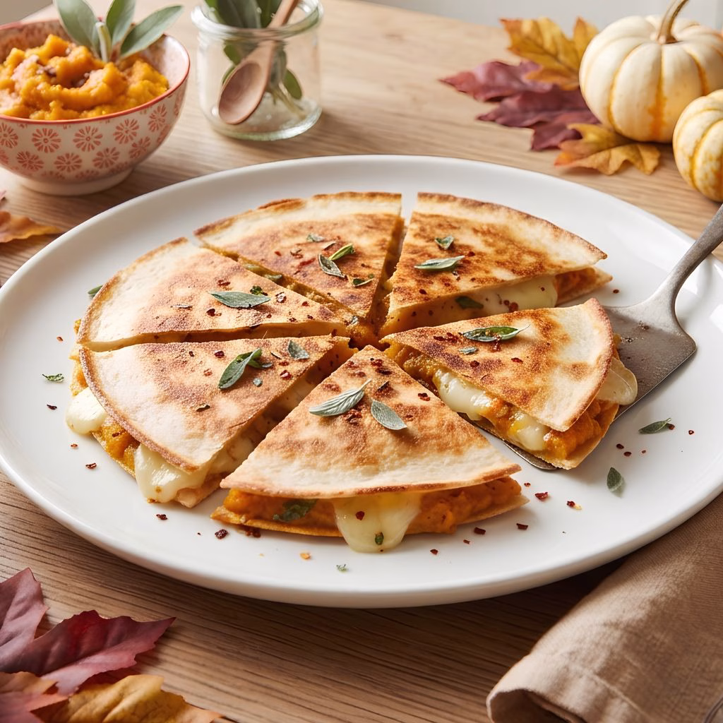 Pumpkin Brie Quesadilla Recipe