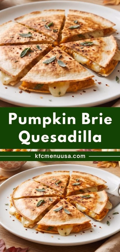 Pumpkin Brie Quesadilla Recipe
