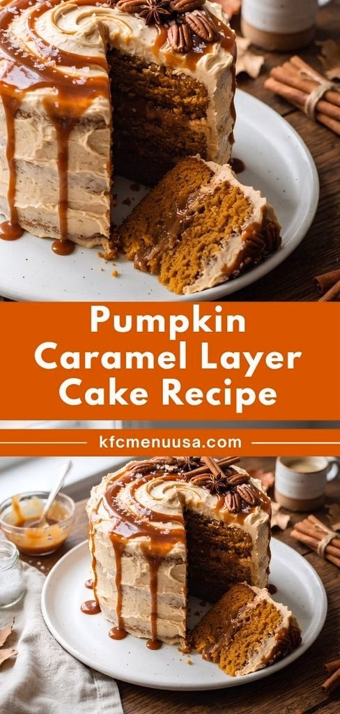 Pumpkin Caramel Layer Cake Recipe