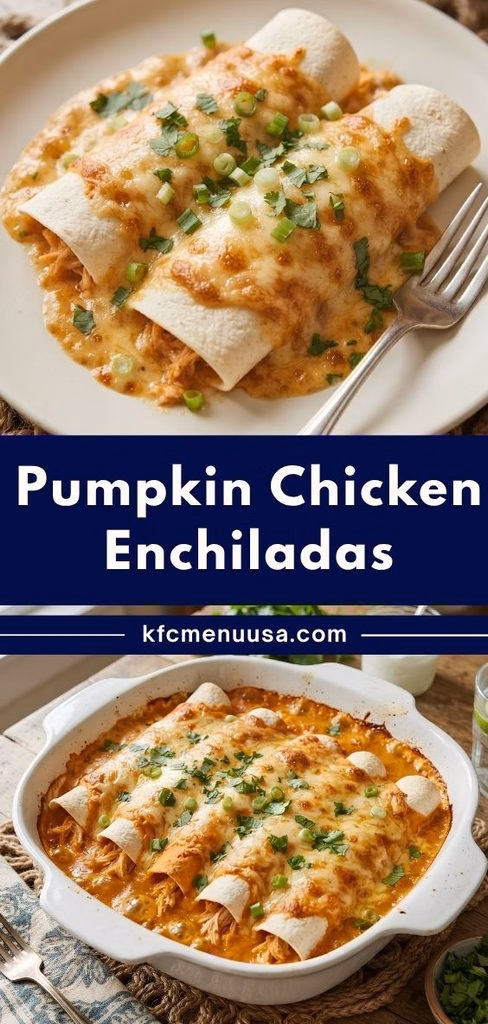 Pumpkin Chicken Enchiladas Recipe