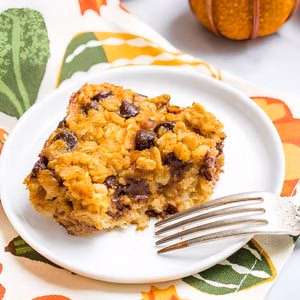 Pumpkin Chocolate Chip Baked Oatmeal Recipe
