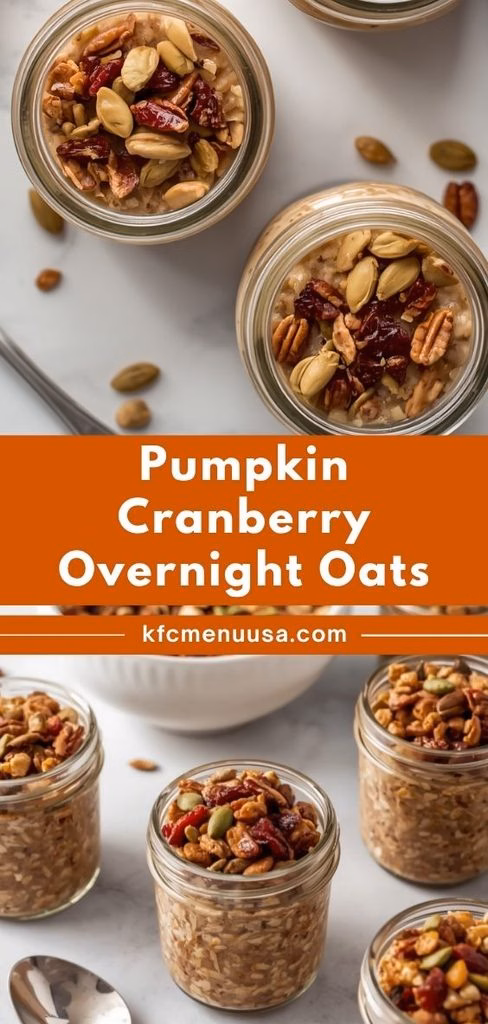 Pumpkin Cranberry Overnight Oats Recipe