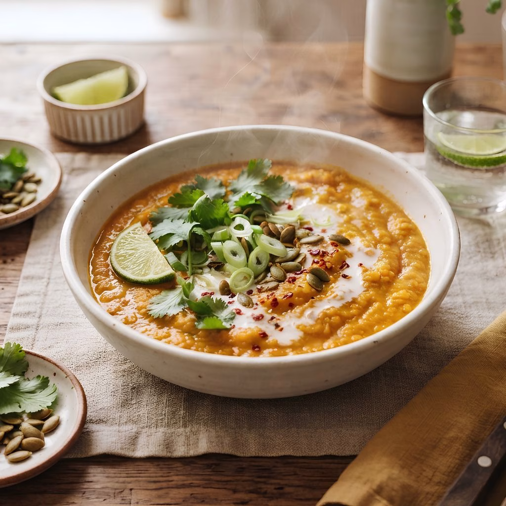 Pumpkin Lentil Soup Recipe