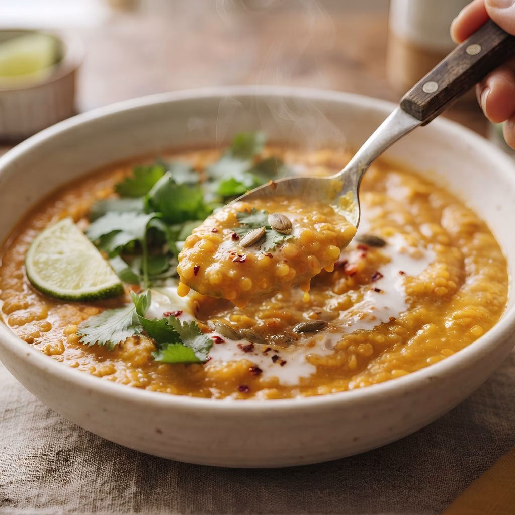 Pumpkin Lentil Soup Recipe