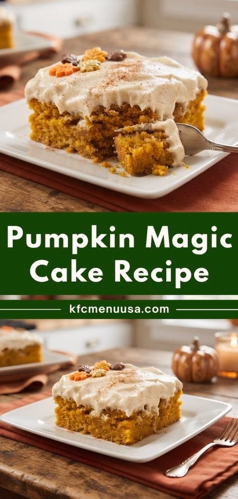 Pumpkin Magic Cake Recipe