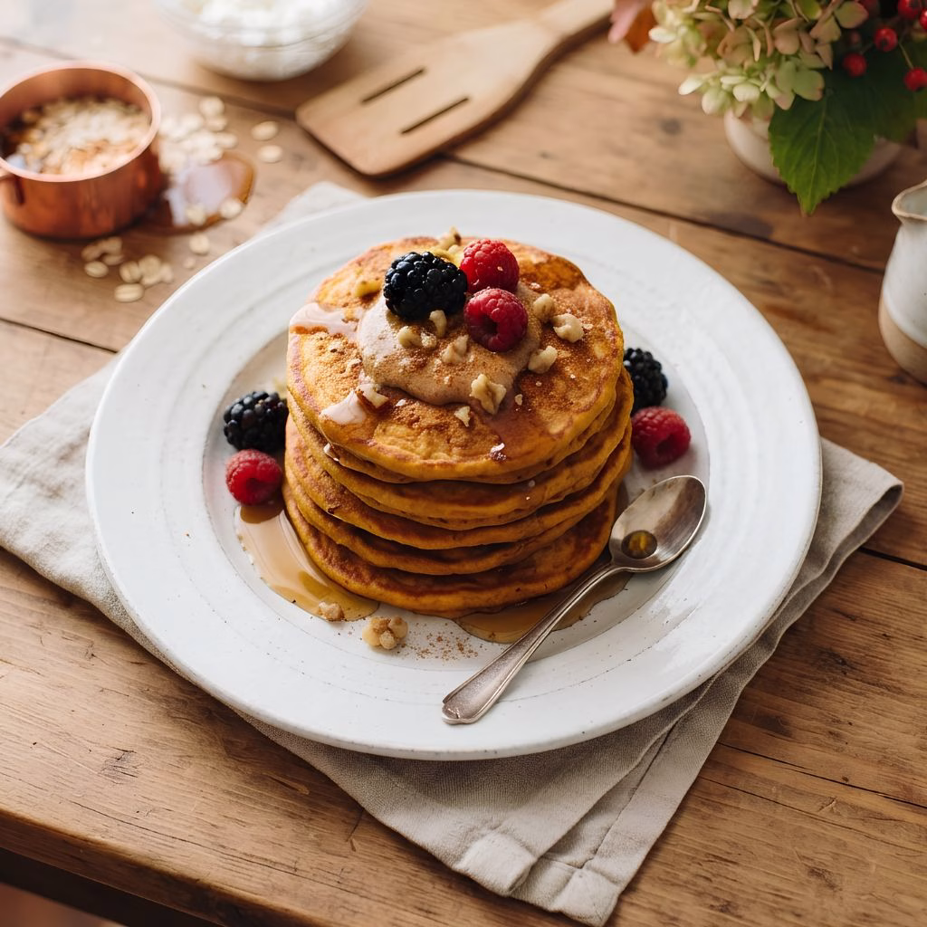 Pumpkin Protein Pancakes Recipe