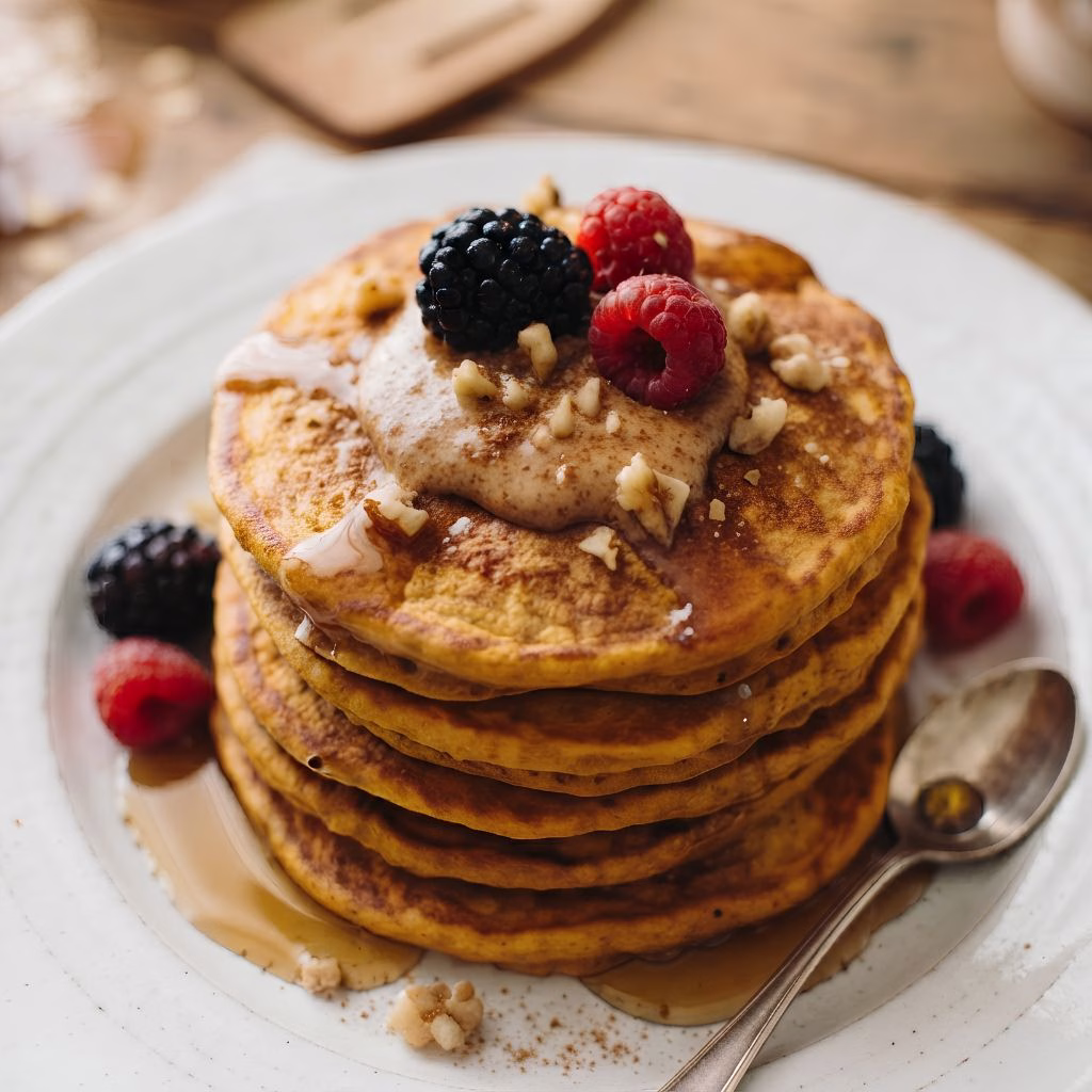 Pumpkin Protein Pancakes Recipe