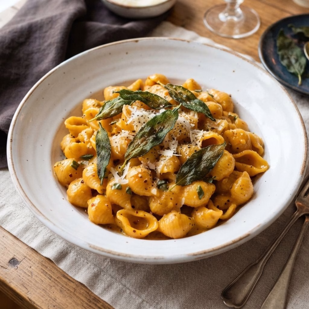 Pumpkin Sage Butter Pasta Recipe