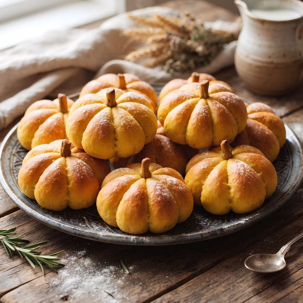Pumpkin Shaped Dinner Rolls Recipe