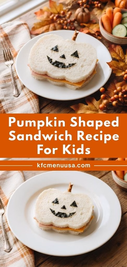 Pumpkin Shaped Sandwich Recipe For Kids