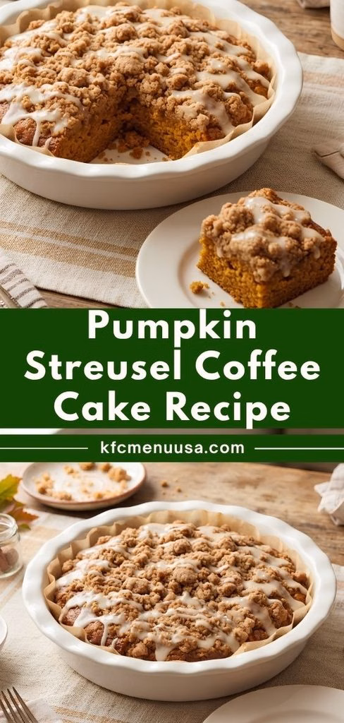 Pumpkin Streusel Coffee Cake Recipe