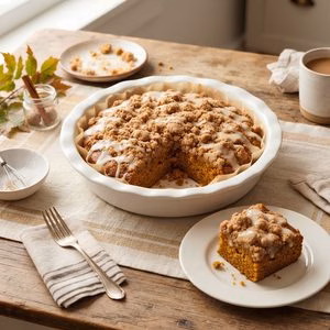 Pumpkin Streusel Coffee Cake Recipe