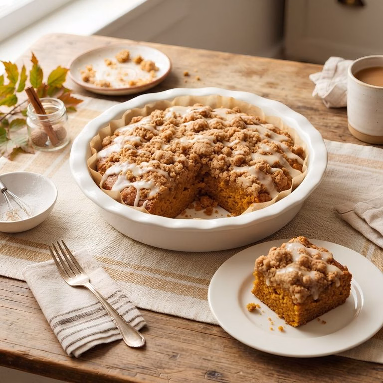 Pumpkin Streusel Coffee Cake Recipe