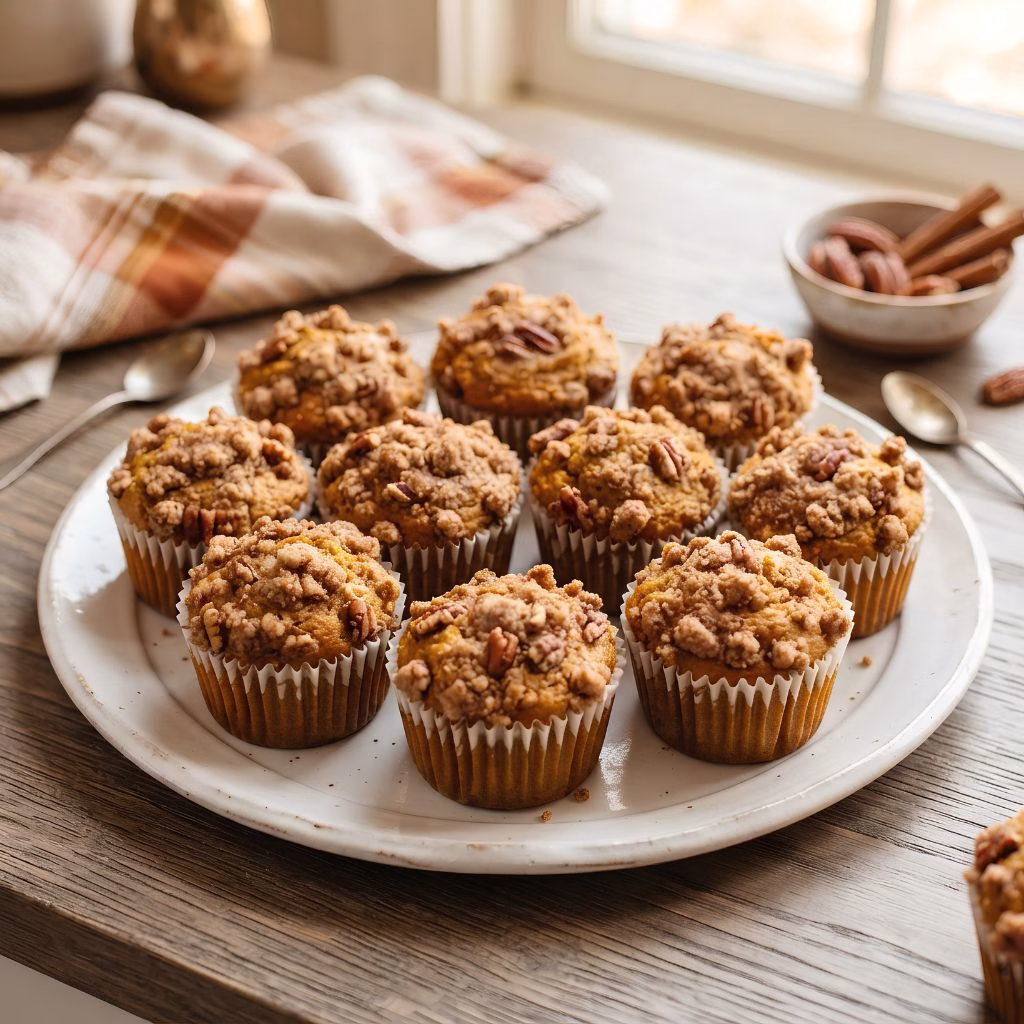 Pumpkin Streusel Muffins Recipe