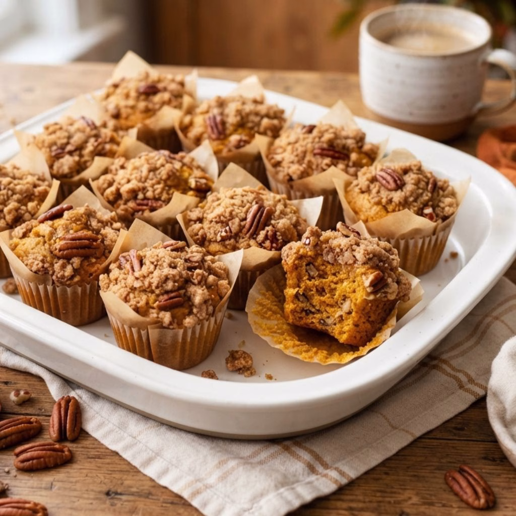 Pumpkin Streusel Muffins Recipe