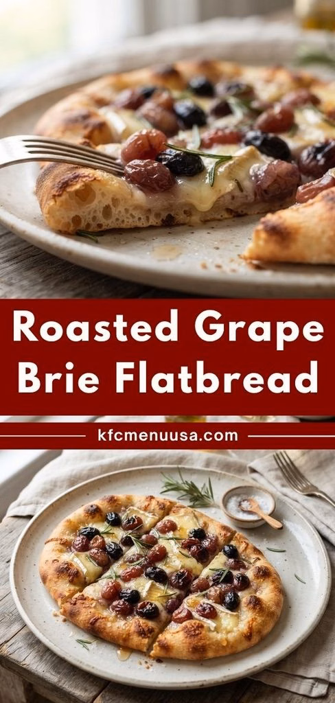 Roasted Grape Brie Flatbread Recipe