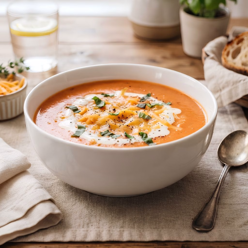 Sharp Cheddar Tomato Soup Recipe