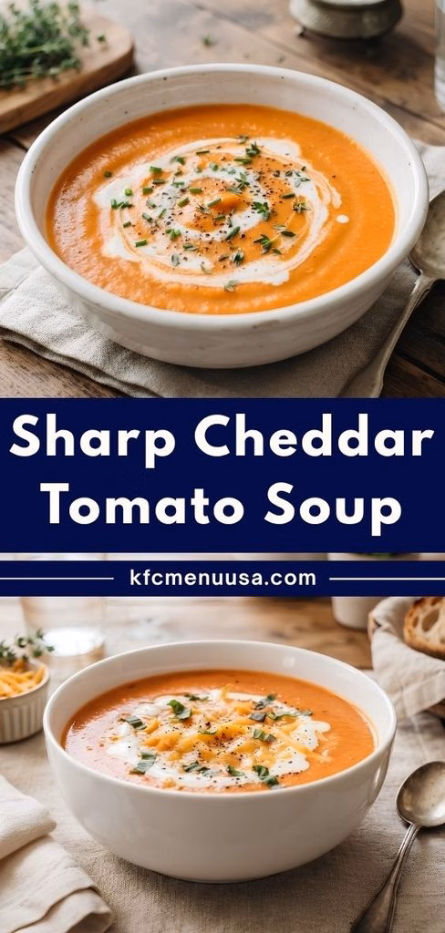 Sharp Cheddar Tomato Soup Recipe