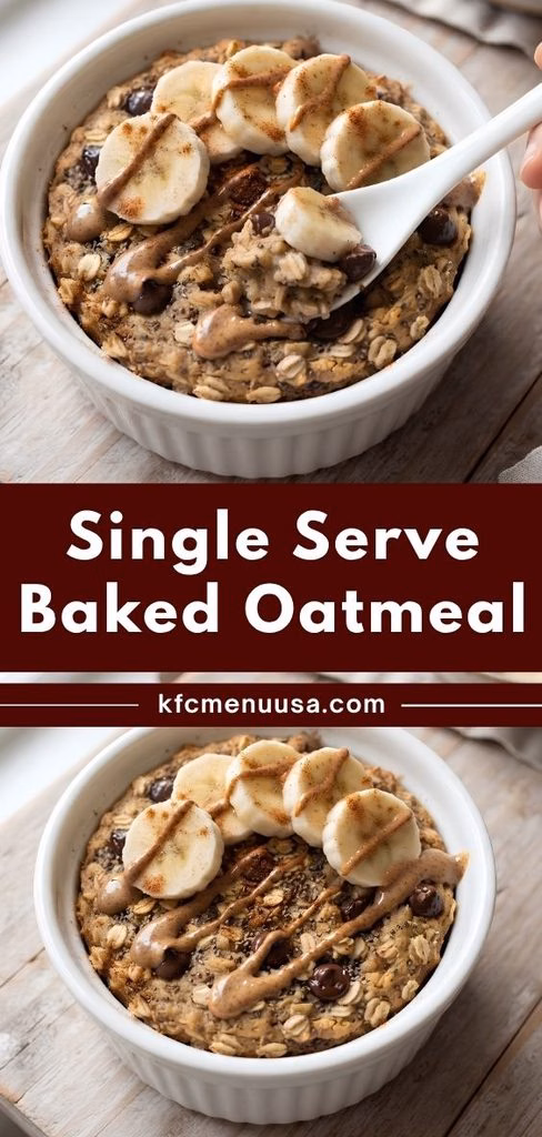 Single Serve Baked Oatmeal Recipe