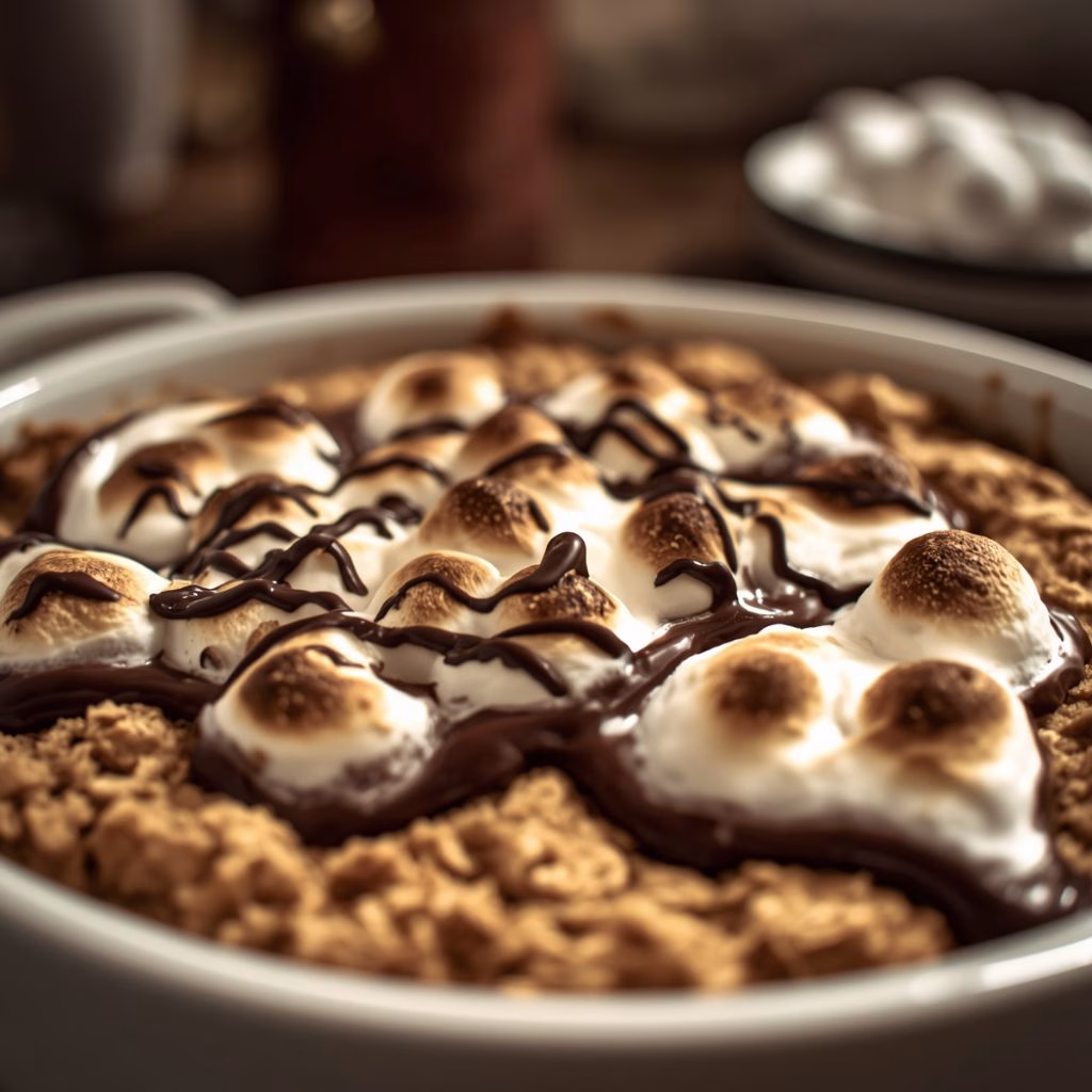 S'mores Baked Oatmeal Recipe