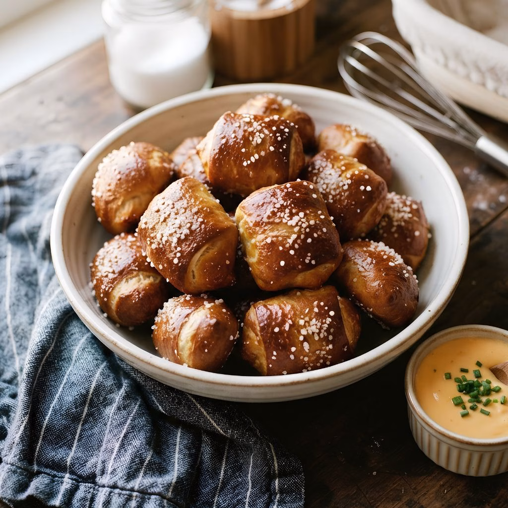 Soft Pretzel Bites Recipe