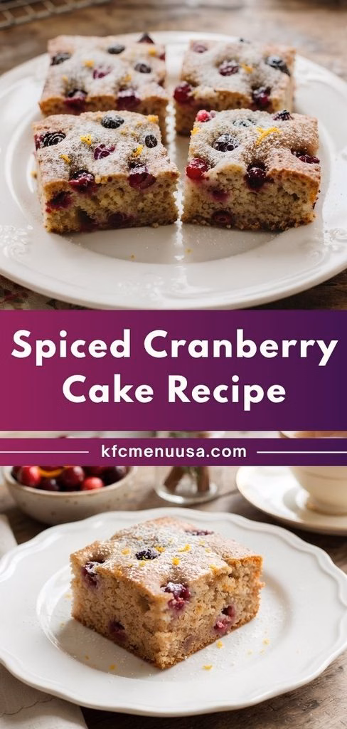 Spiced Cranberry Cake Recipe