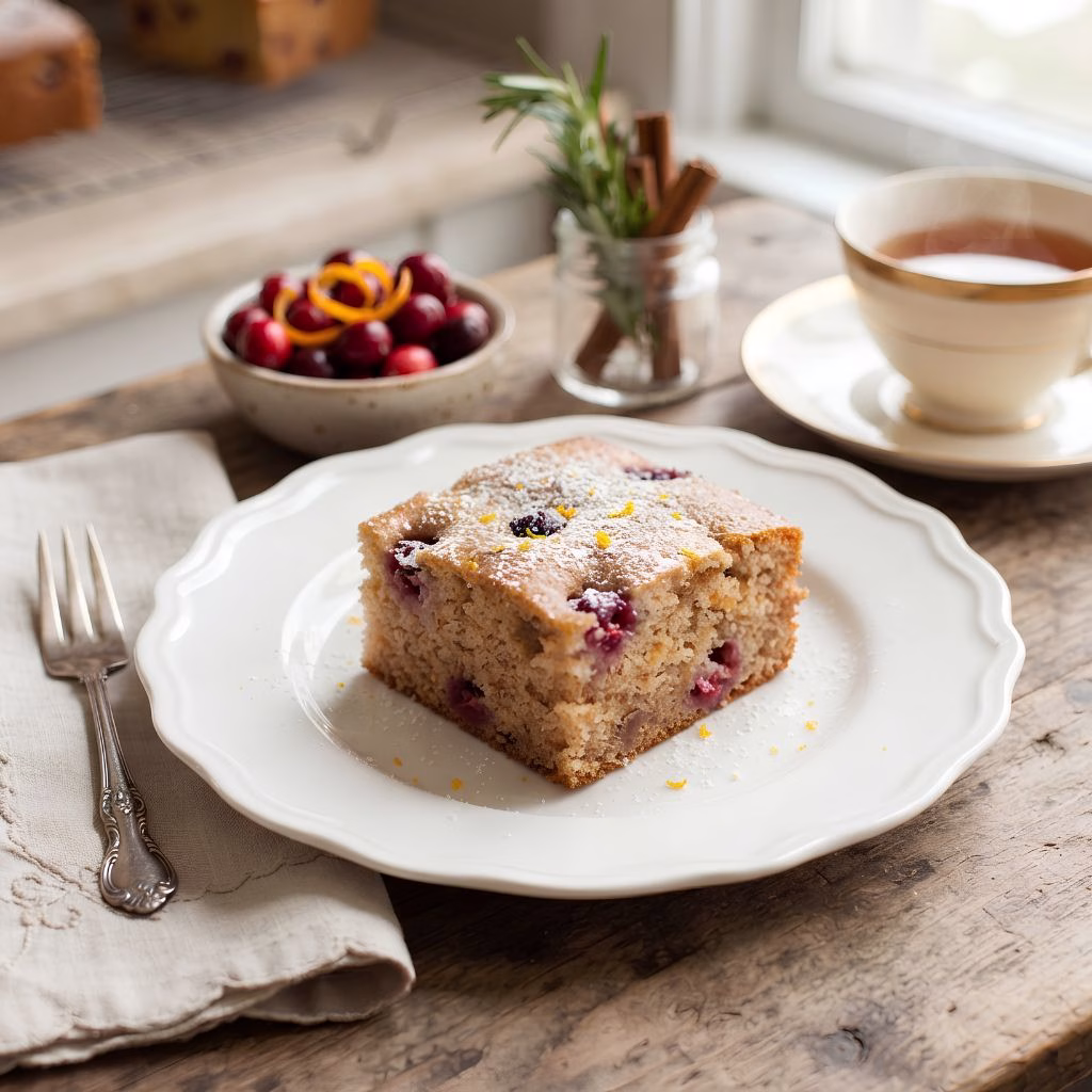 Spiced Cranberry Cake Recipe
