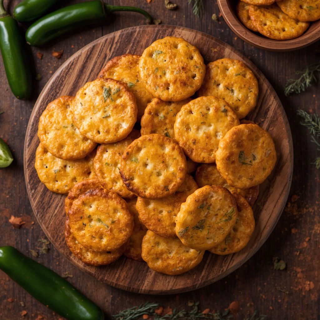 Spicy Jalapeño Cheese Crackers Recipe