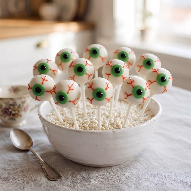 Spooky Eyeball Cake Pops Recipe