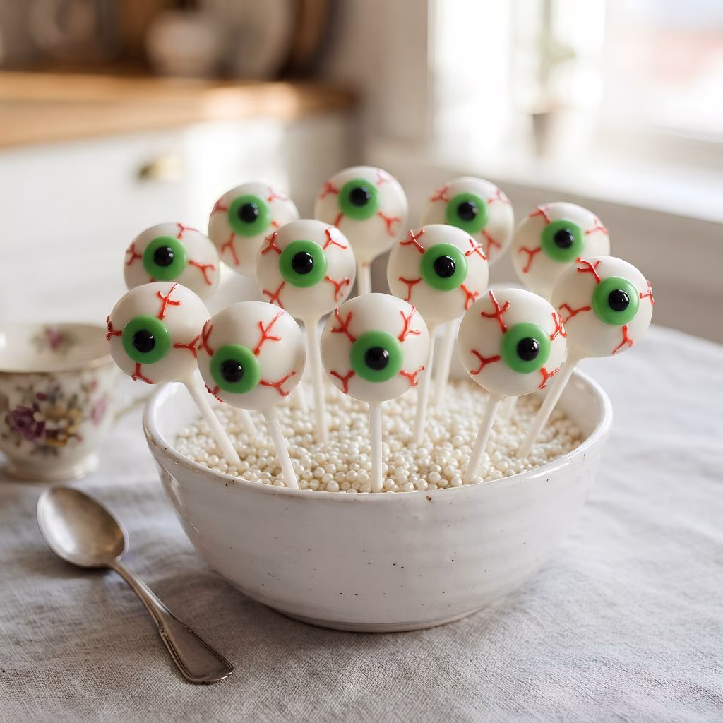 Spooky Eyeball Cake Pops Recipe