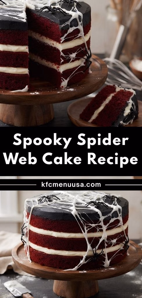 Spooky Spider Web Cake Recipe