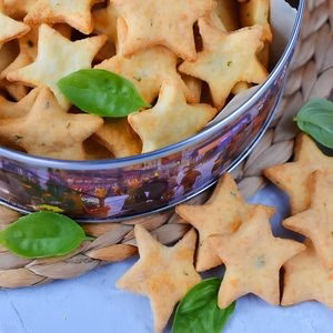Star Shaped Cheese Crackers Recipe