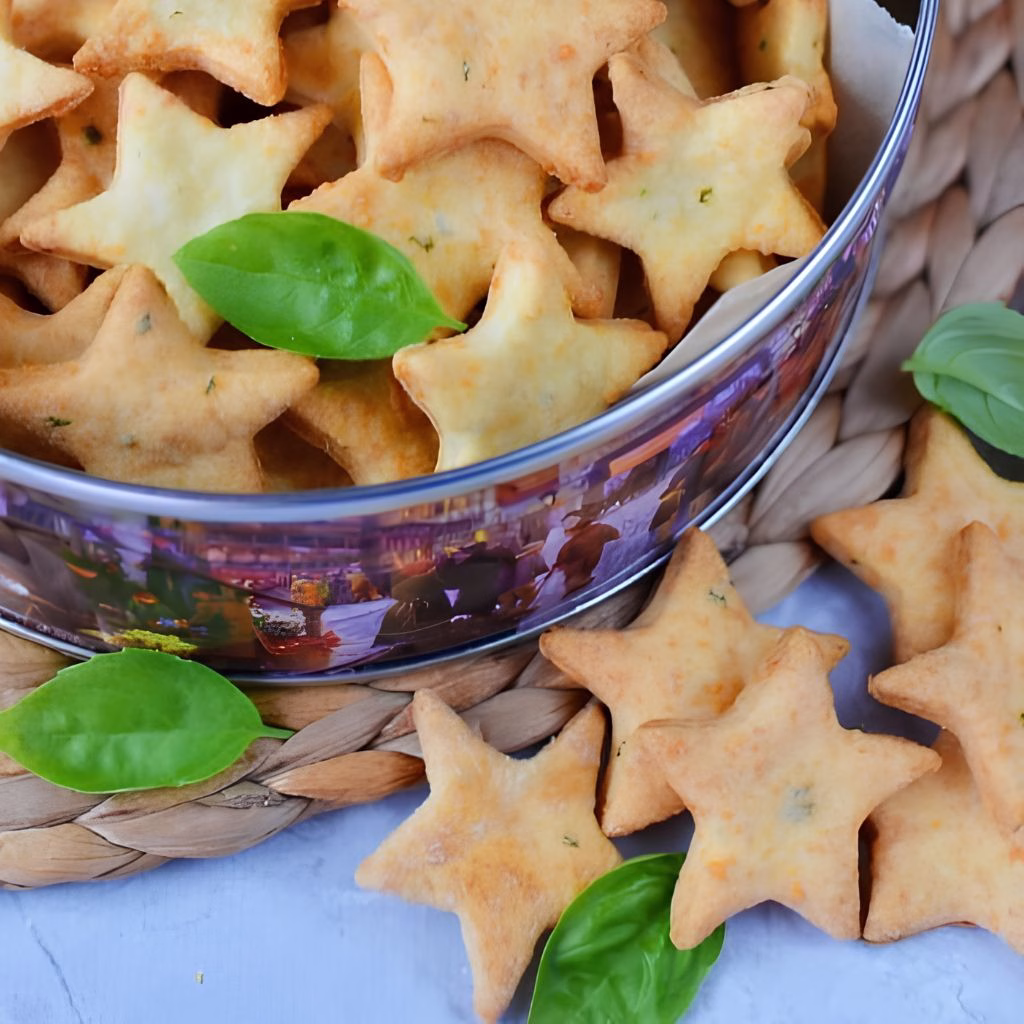 Star Shaped Cheese Crackers Recipe