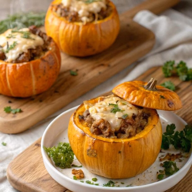 Stuffed Pumpkin Dinner Recipe