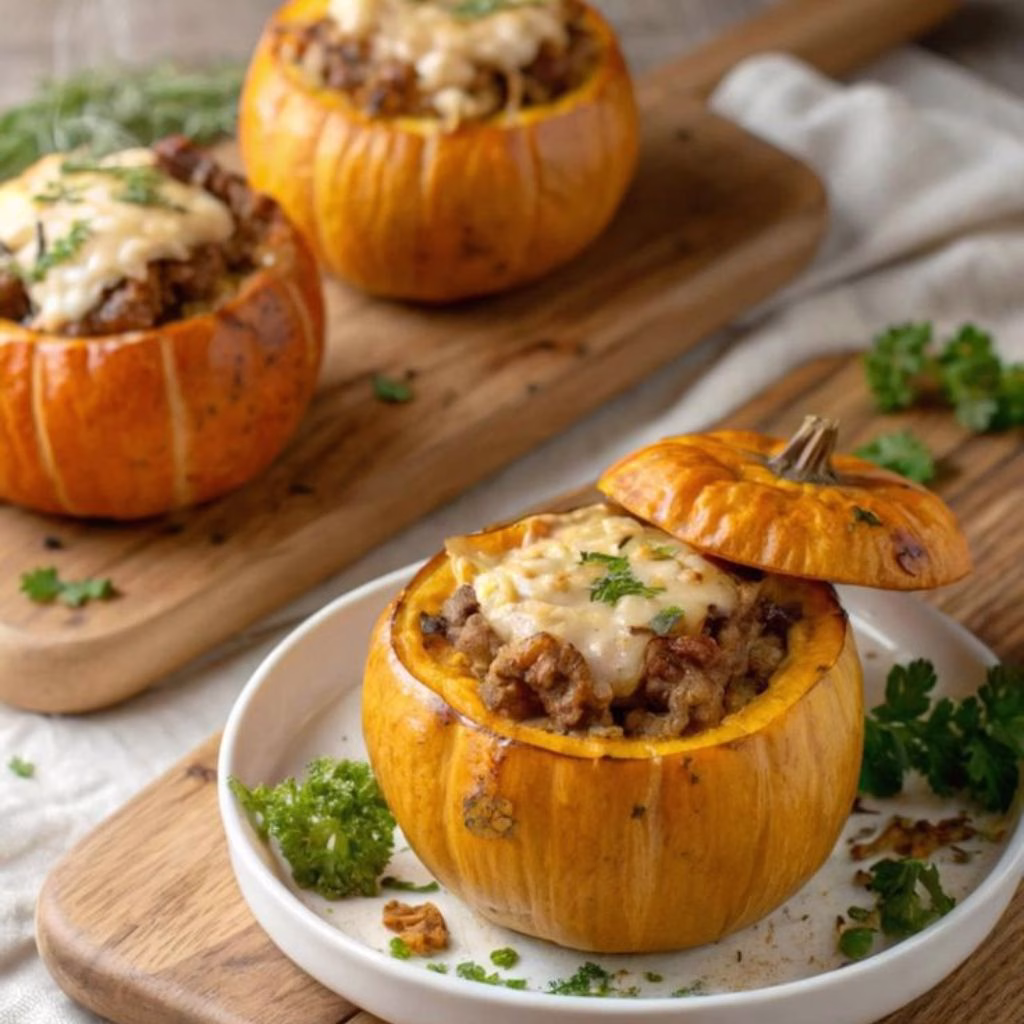 Stuffed Pumpkin Dinner Recipe