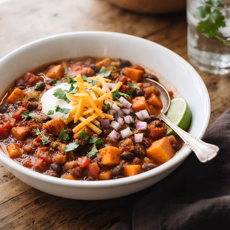Sweet Potato Black Bean Chili Recipe