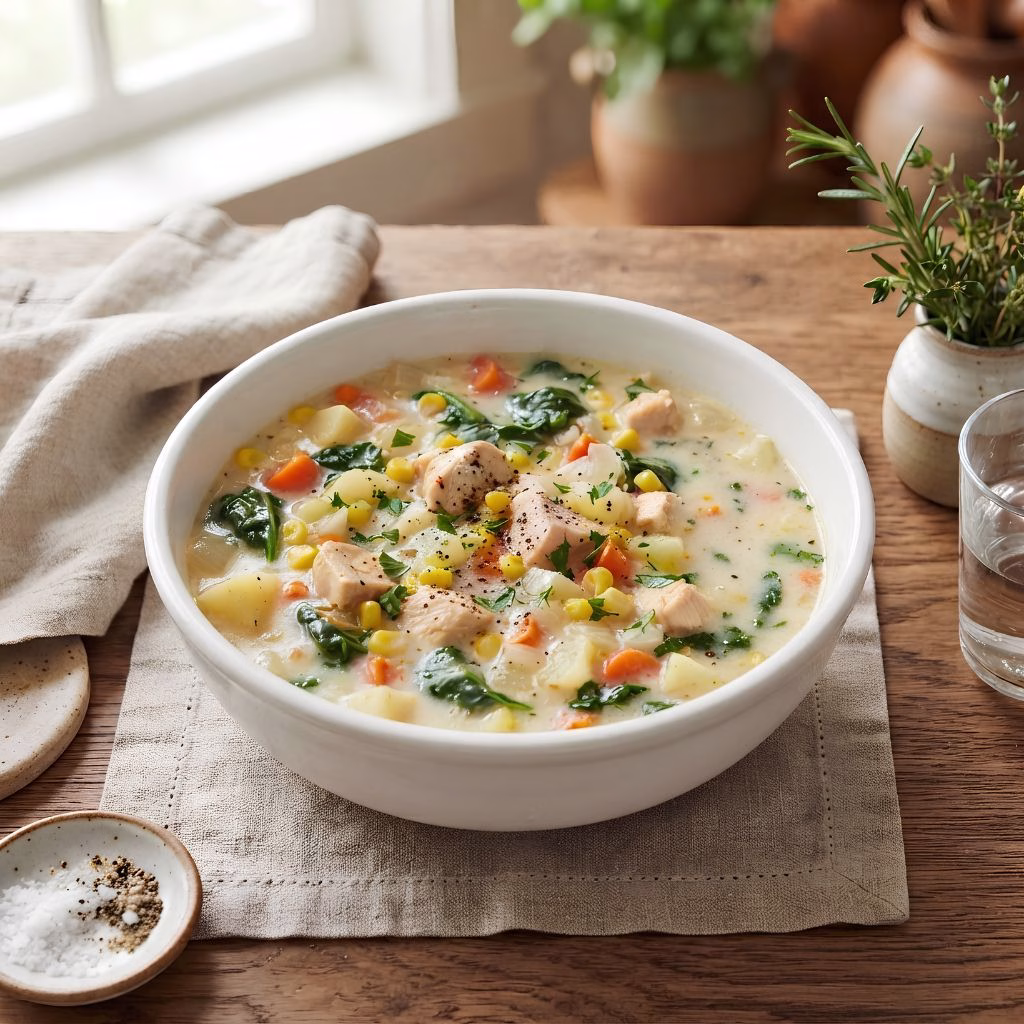 White Cheddar Chicken Soup Recipe