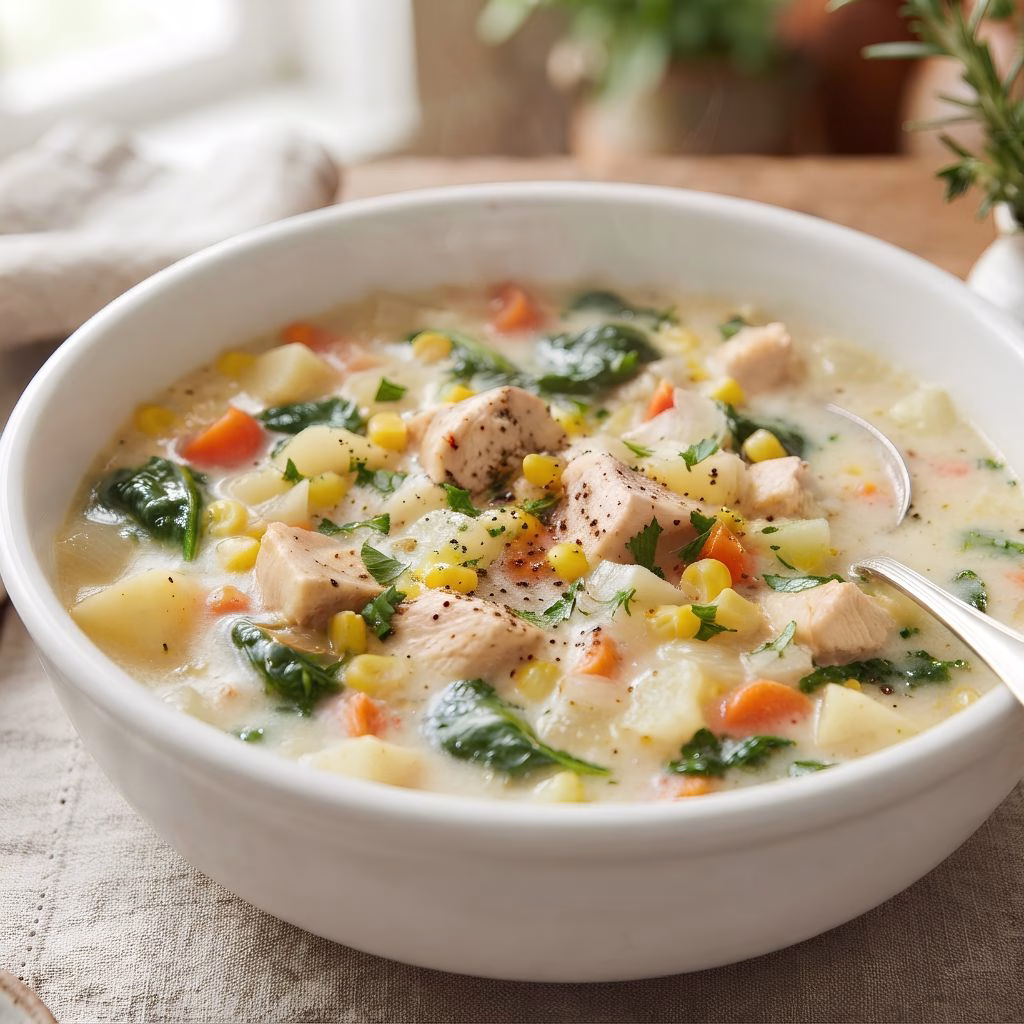 White Cheddar Chicken Soup Recipe