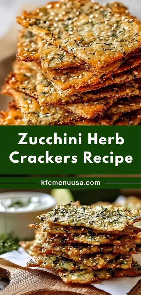Zucchini Herb Crackers Recipe