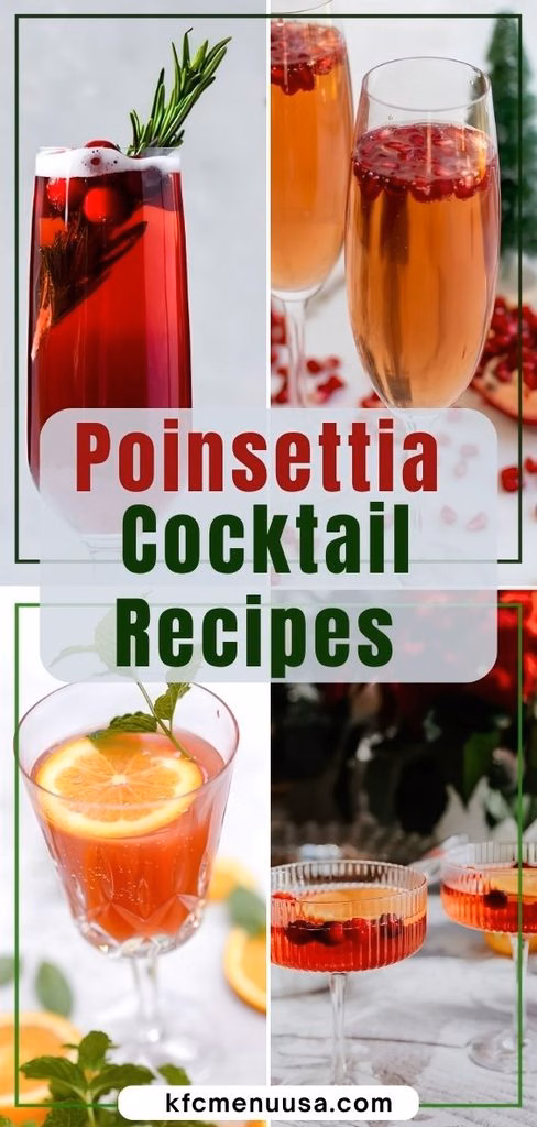 Poinsettia Cocktail Recipes
