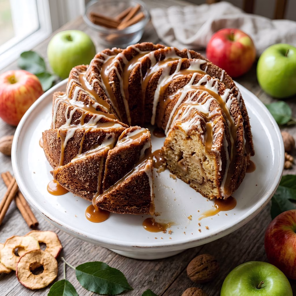 Apple Cider Caramel Cake Recipe