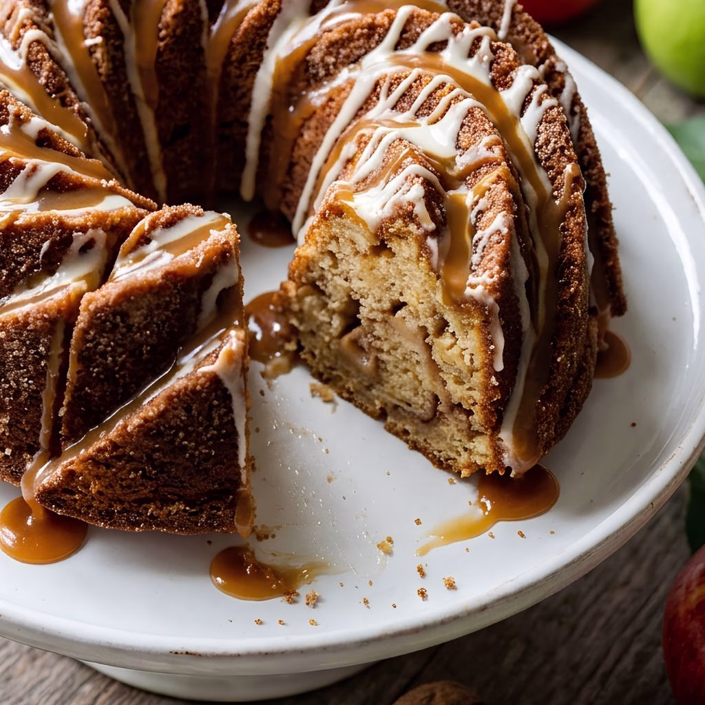 Apple Cider Caramel Cake Recipe