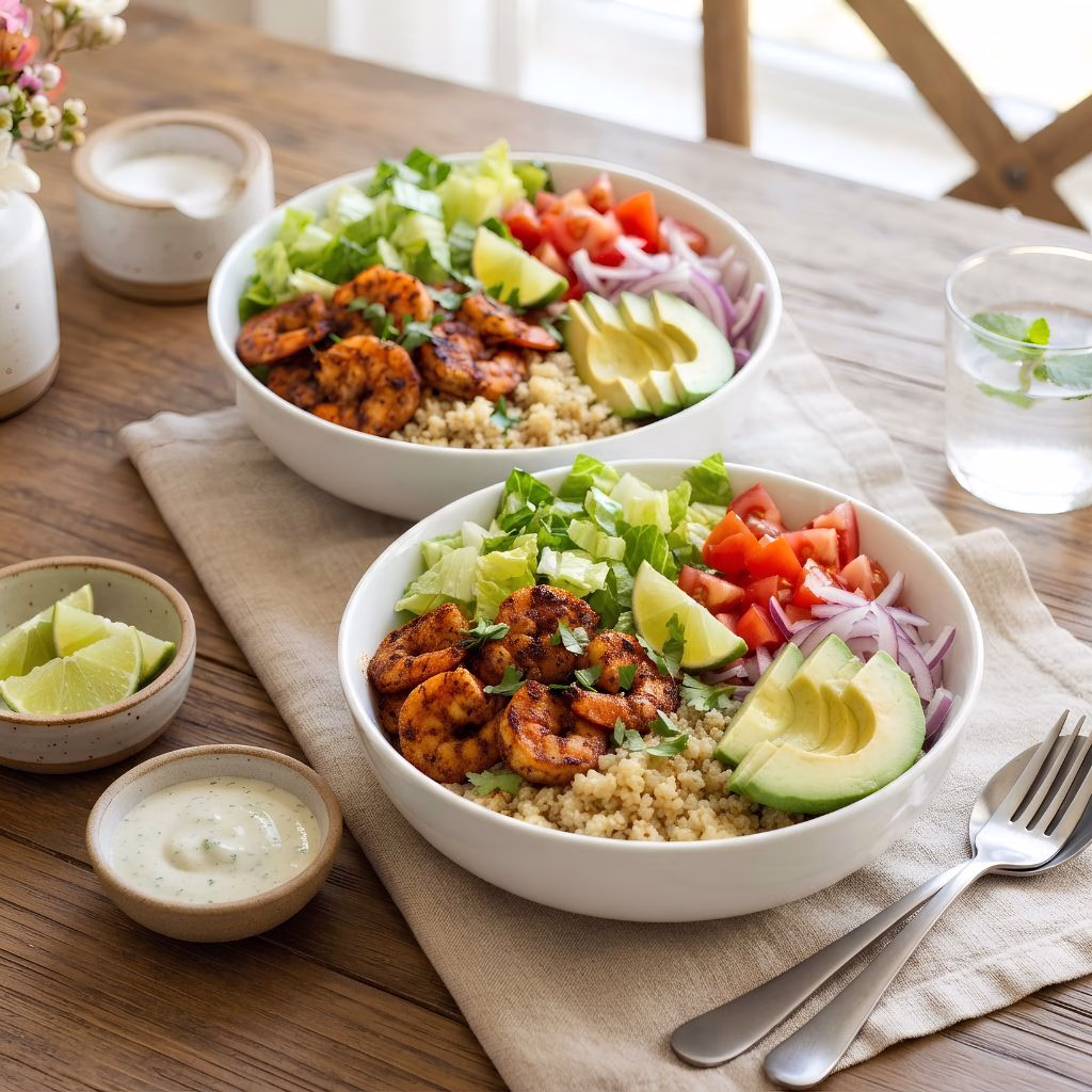 Avocado Shrimp Quinoa Salad Recipe